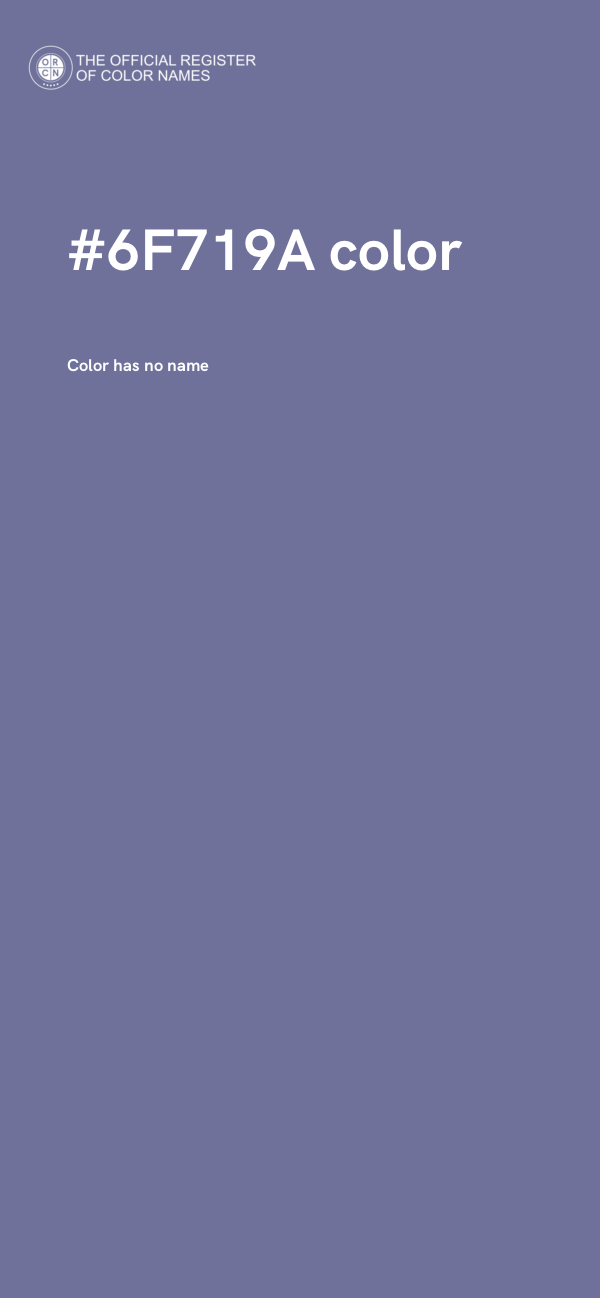 #6F719A color image