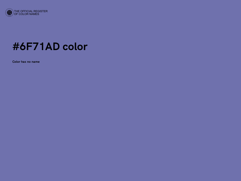 #6F71AD color image
