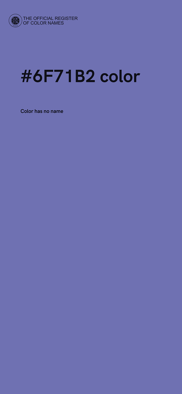 #6F71B2 color image