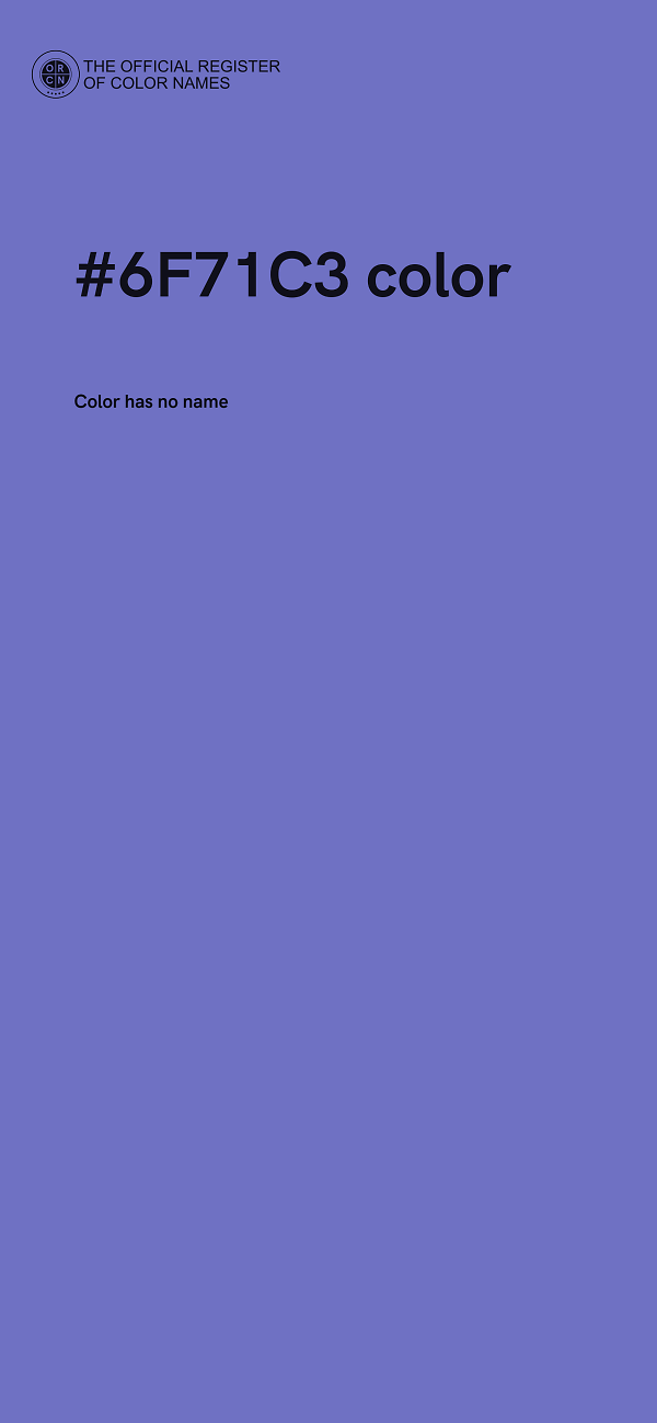 #6F71C3 color image