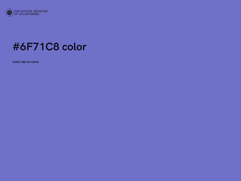 #6F71C8 color image