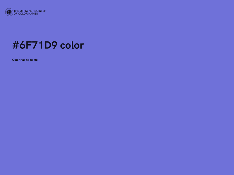 #6F71D9 color image