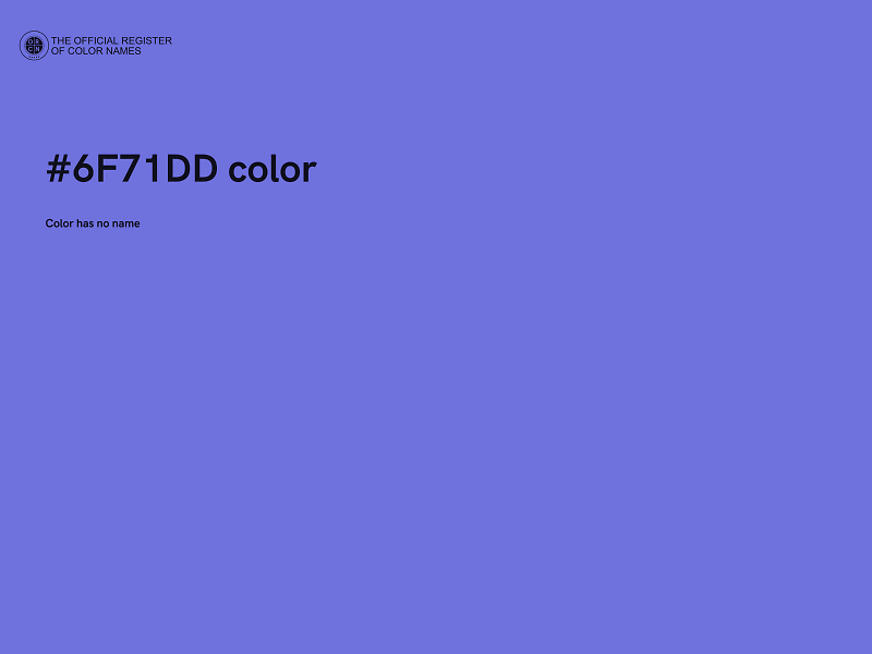 #6F71DD color image