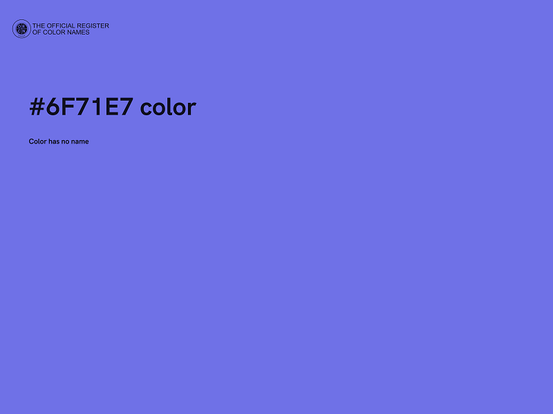 #6F71E7 color image