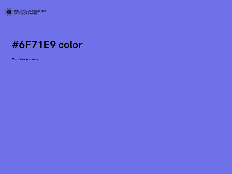 #6F71E9 color image