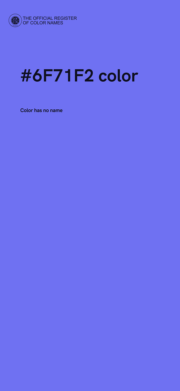 #6F71F2 color image