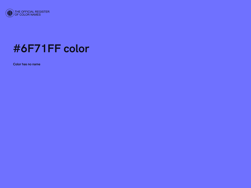 #6F71FF color image