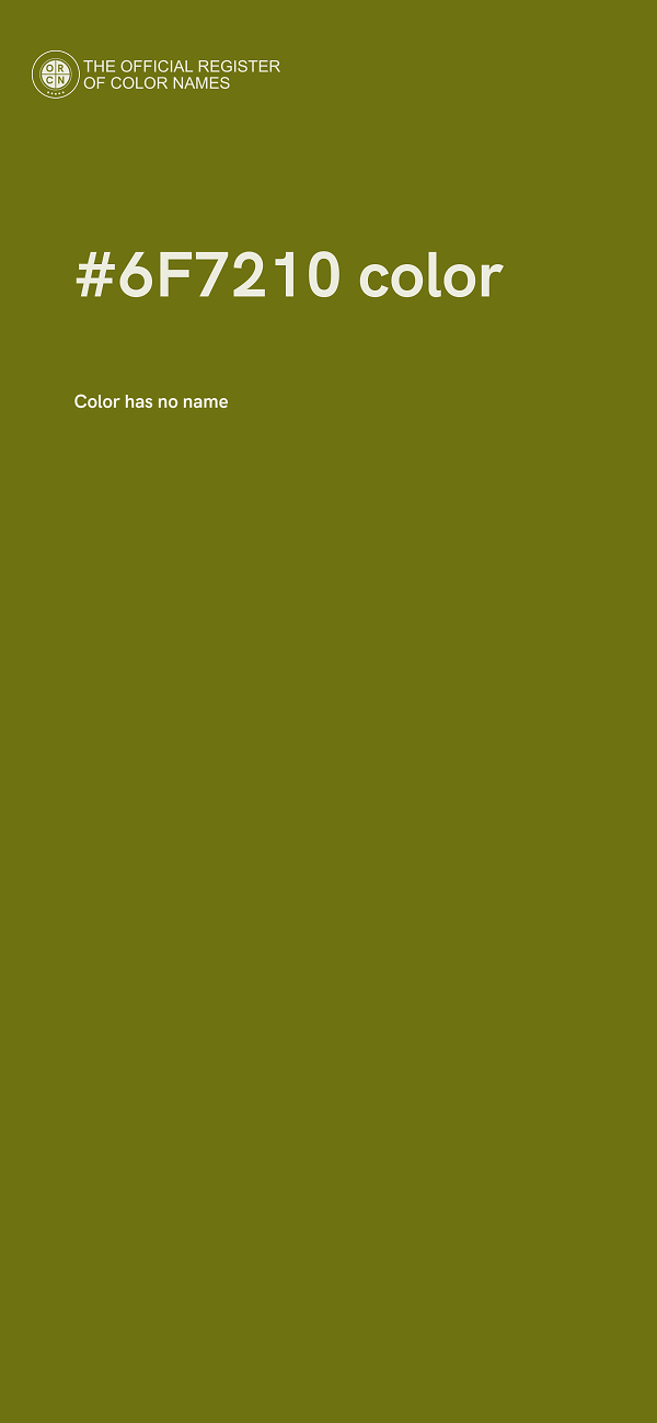#6F7210 color image