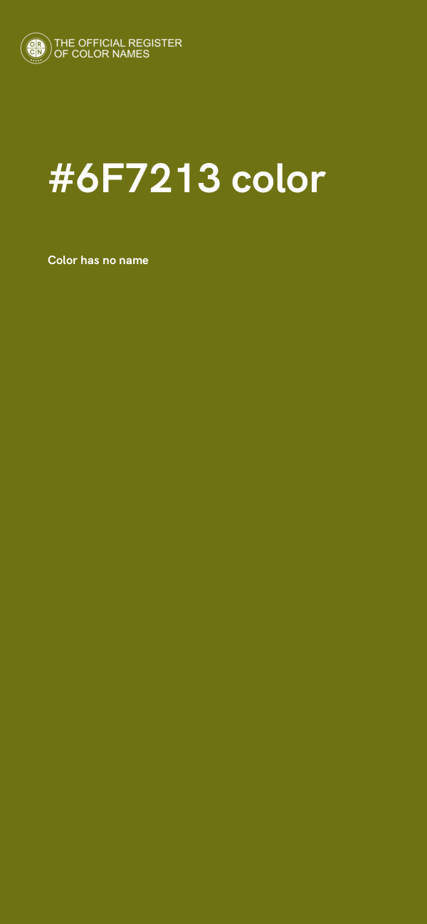 #6F7213 color image