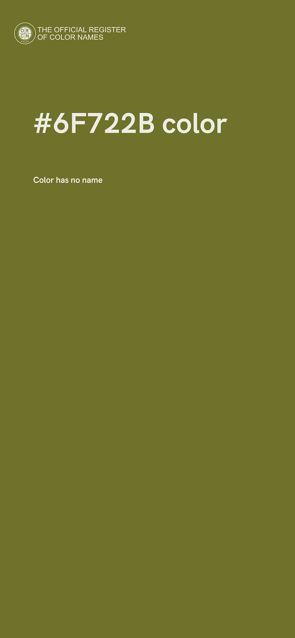 #6F722B color image