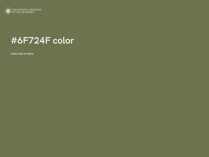 #6F724F color image