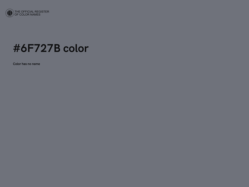 #6F727B color image