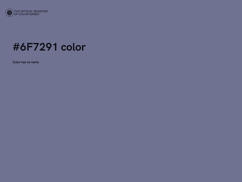 #6F7291 color image