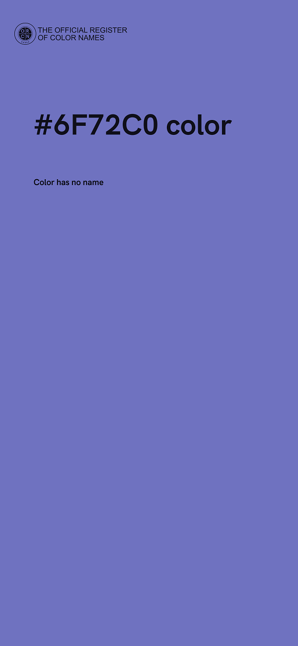 #6F72C0 color image