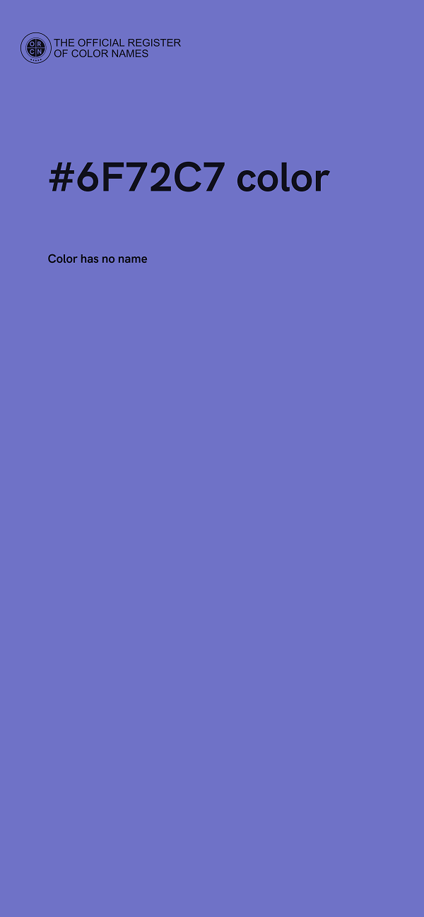 #6F72C7 color image