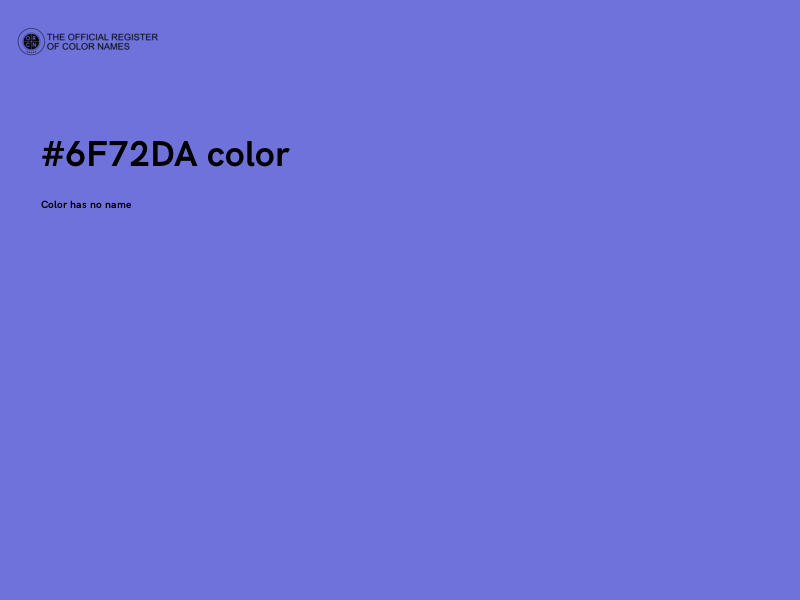 #6F72DA color image