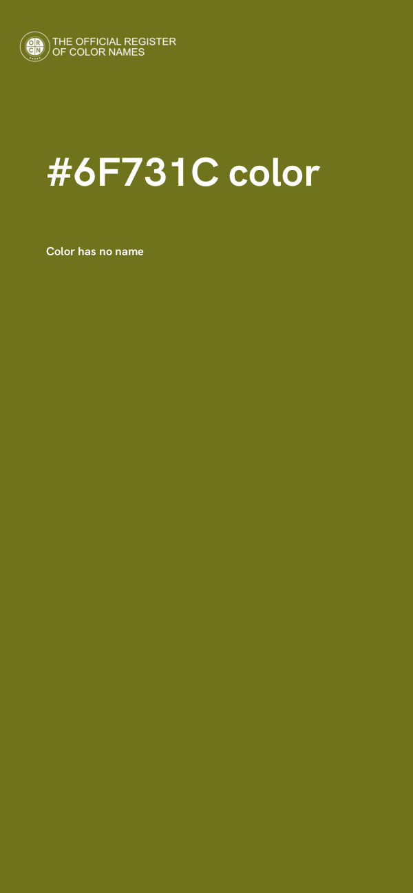 #6F731C color image