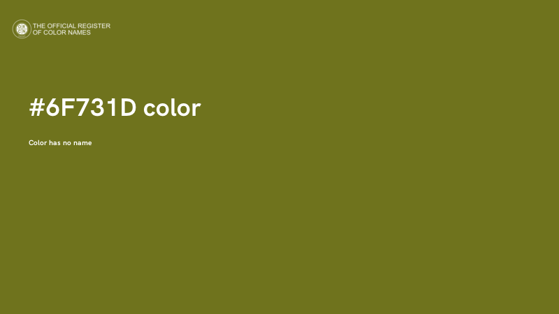 #6F731D color image