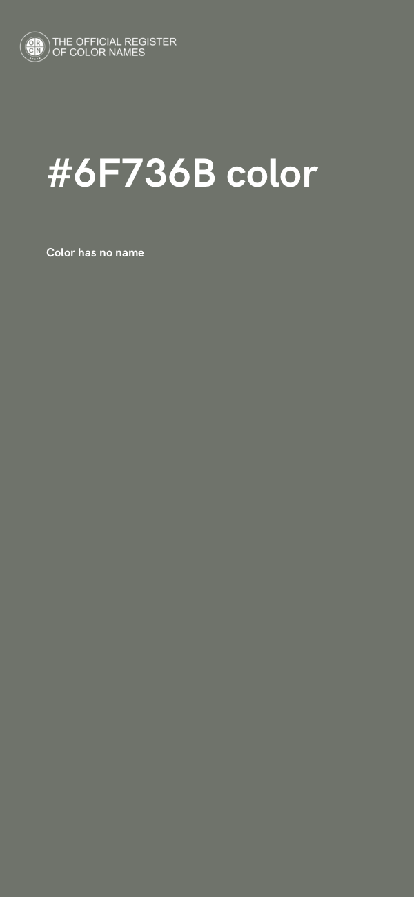 #6F736B color image