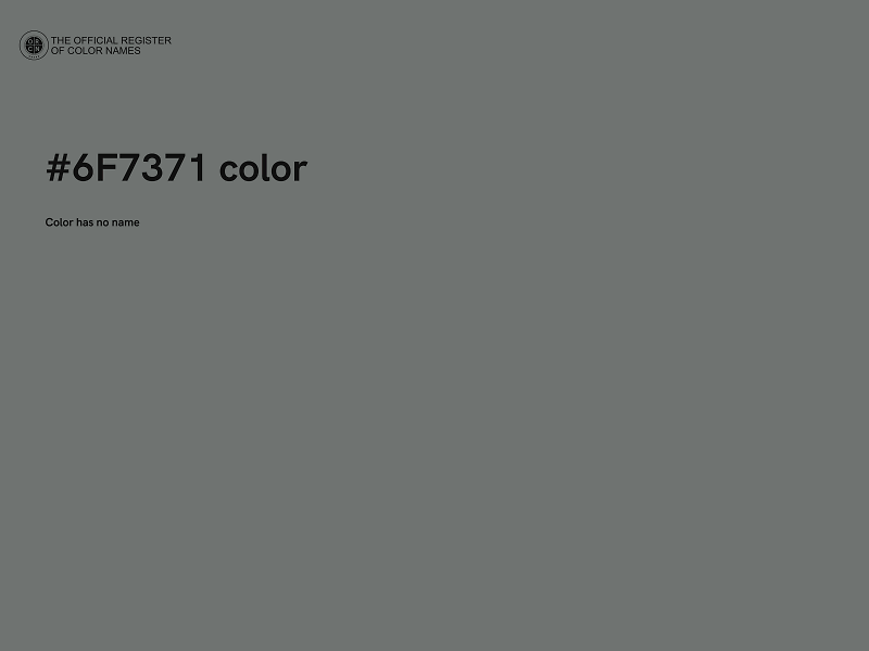 #6F7371 color image