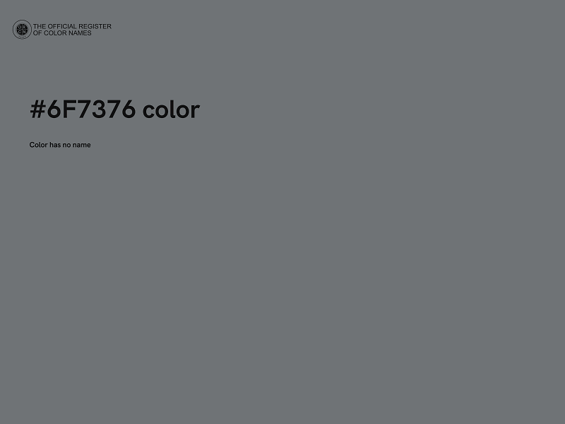 #6F7376 color image