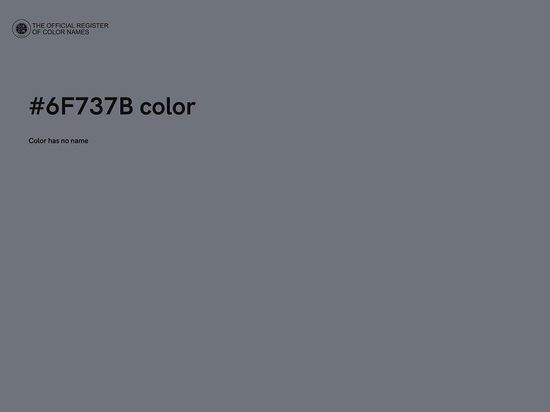 #6F737B color image