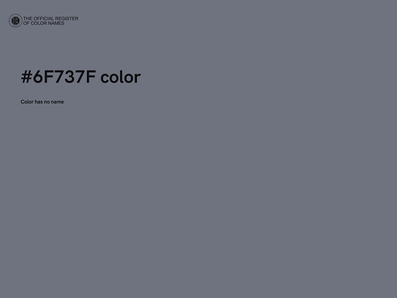 #6F737F color image
