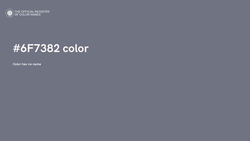 #6F7382 color image