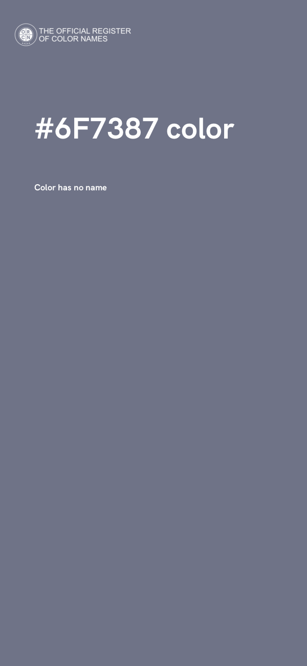 #6F7387 color image