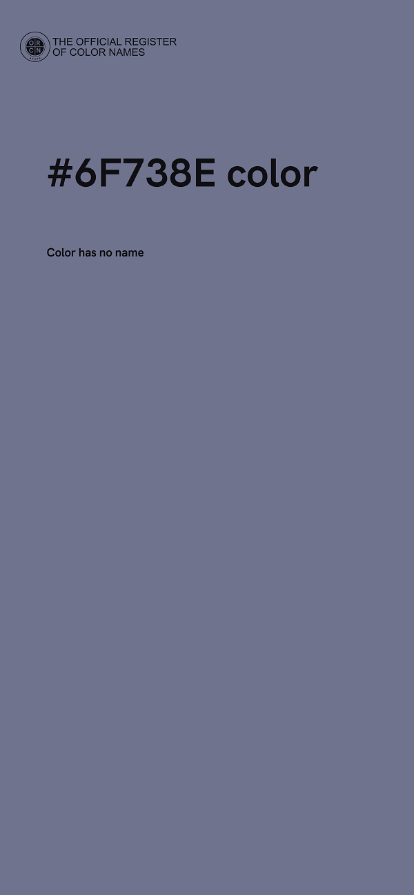 #6F738E color image