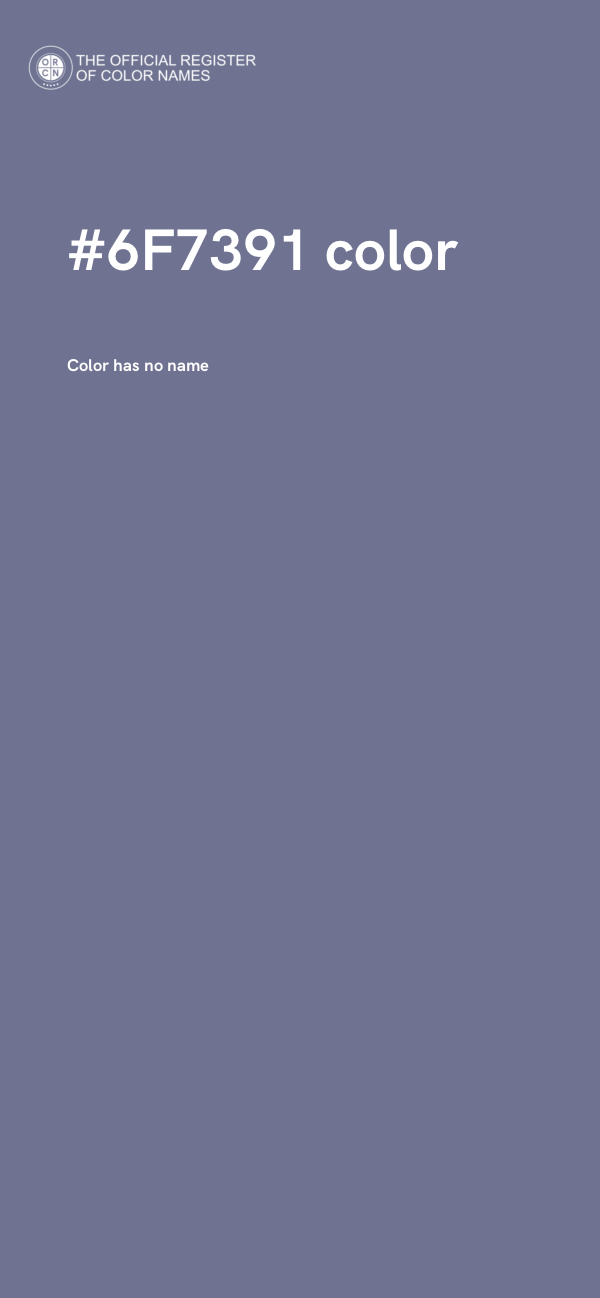 #6F7391 color image