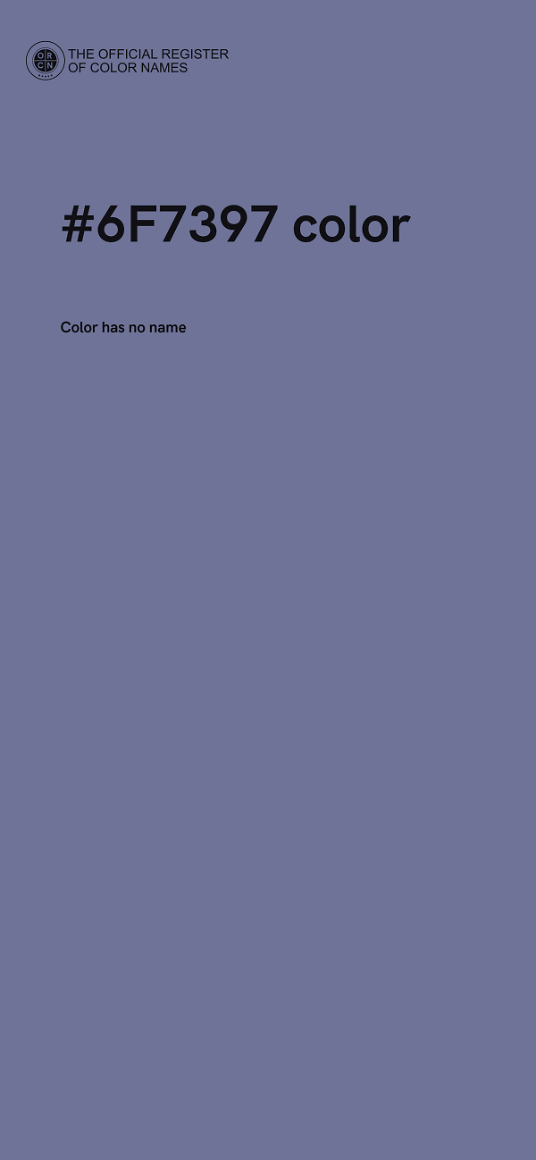 #6F7397 color image