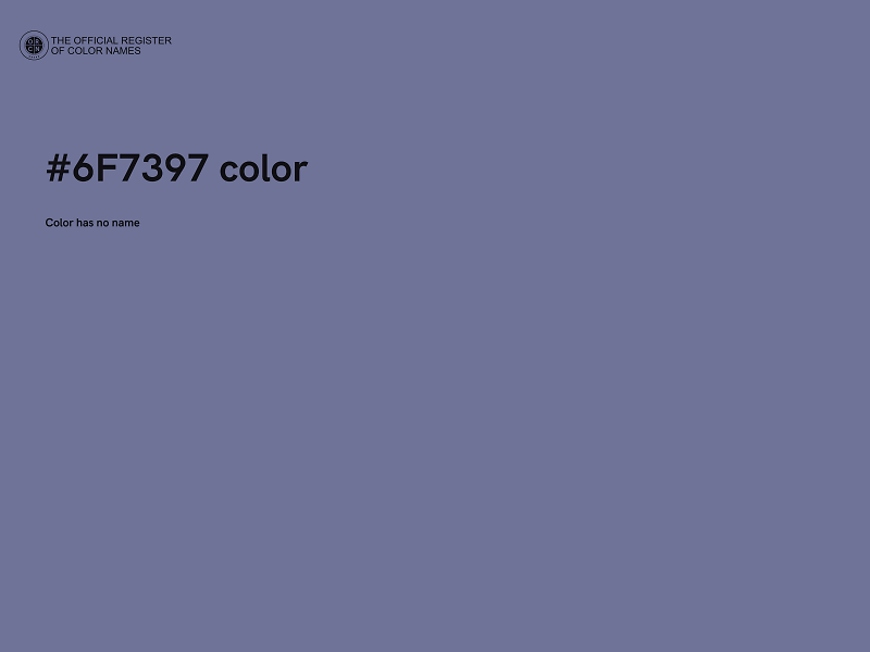 #6F7397 color image