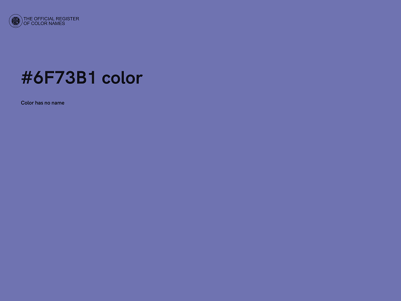 #6F73B1 color image