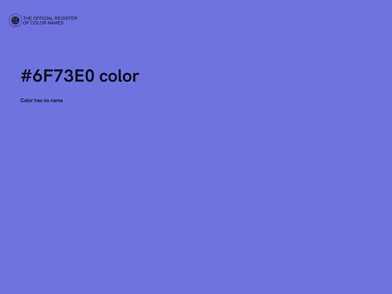 #6F73E0 color image