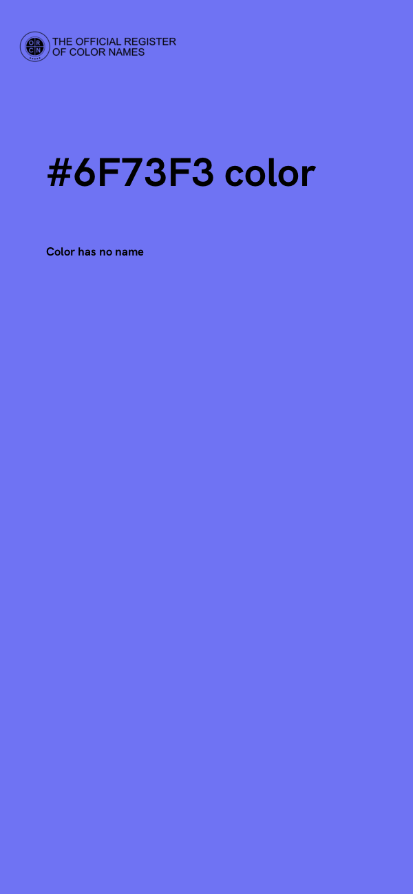 #6F73F3 color image
