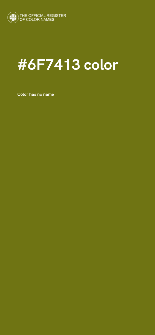 #6F7413 color image