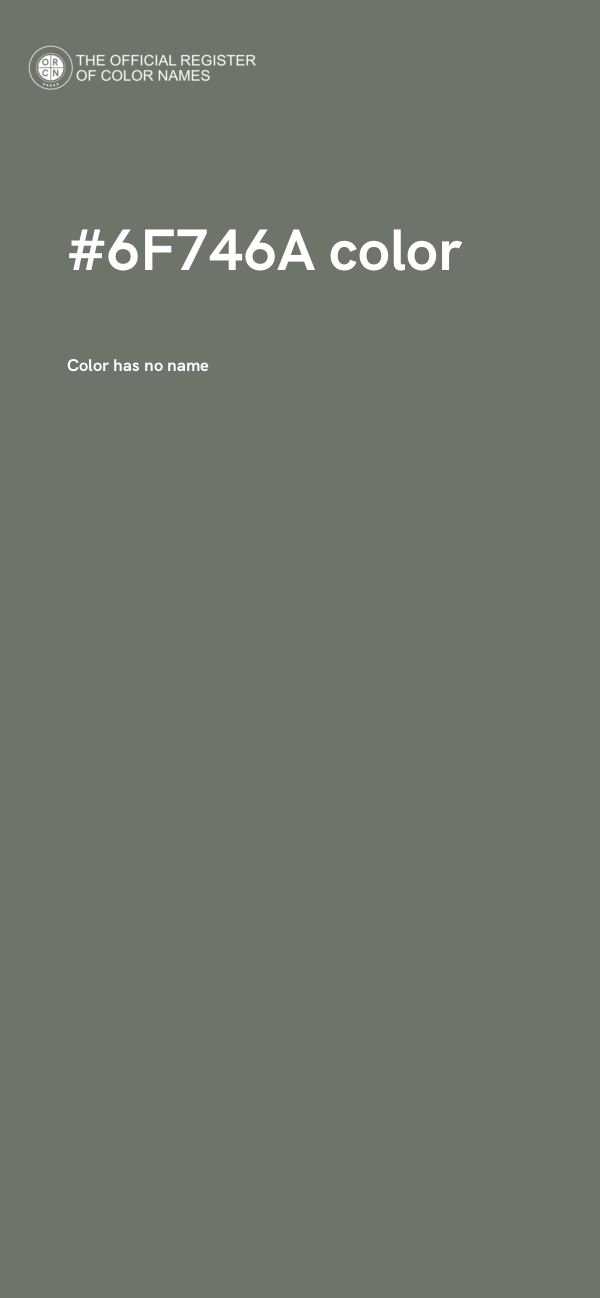 #6F746A color image