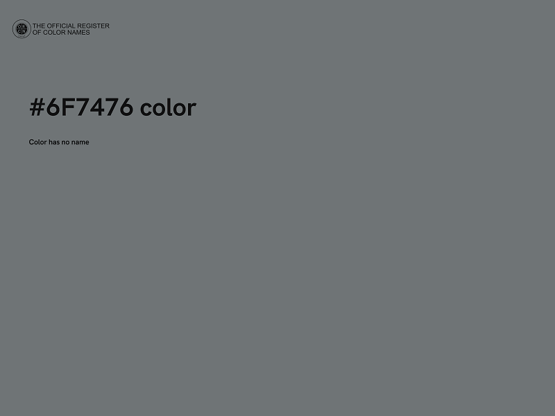 #6F7476 color image