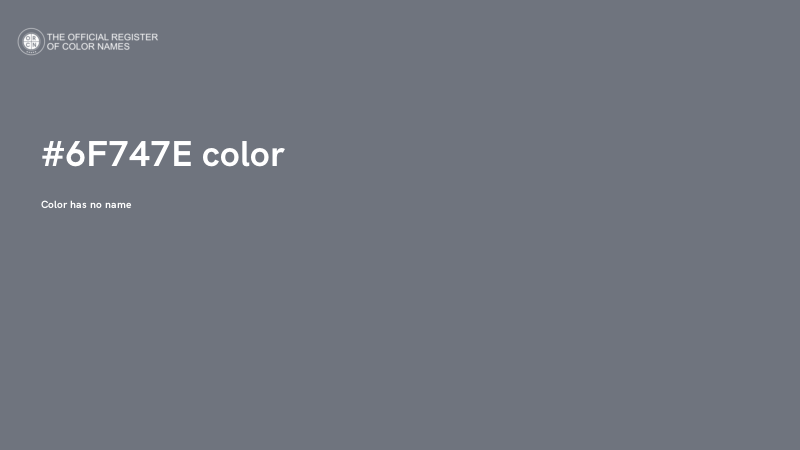 #6F747E color image