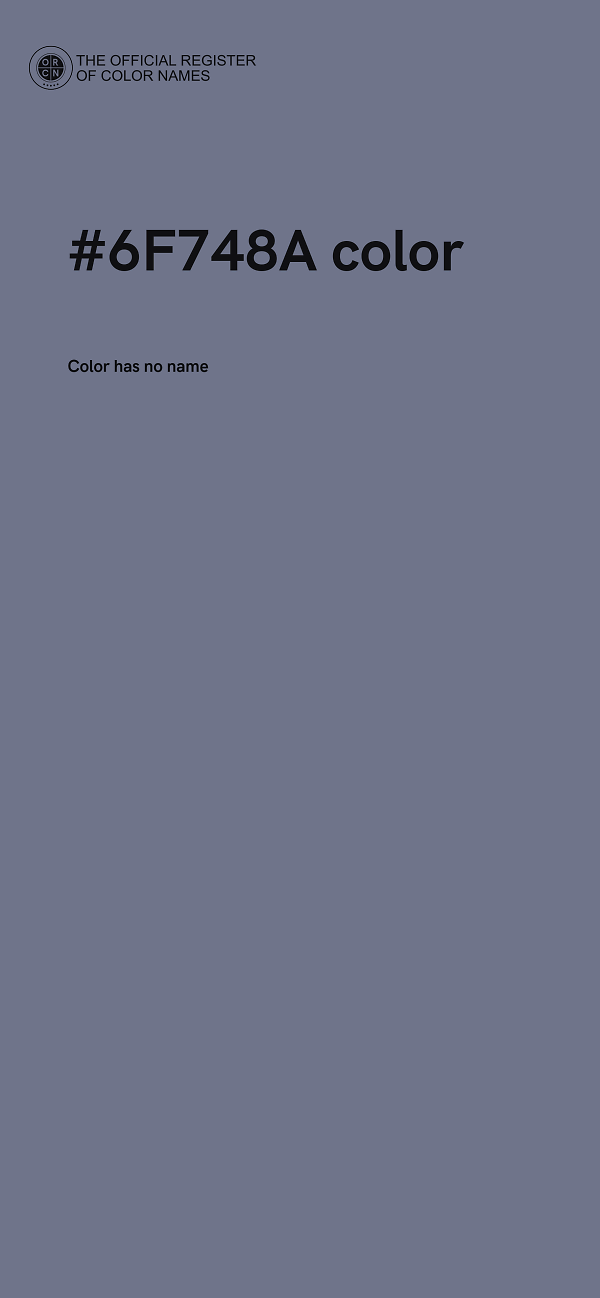 #6F748A color image