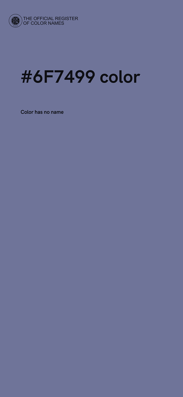 #6F7499 color image