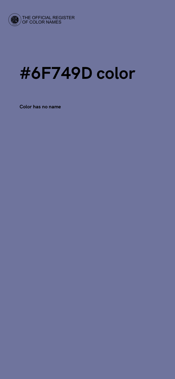 #6F749D color image