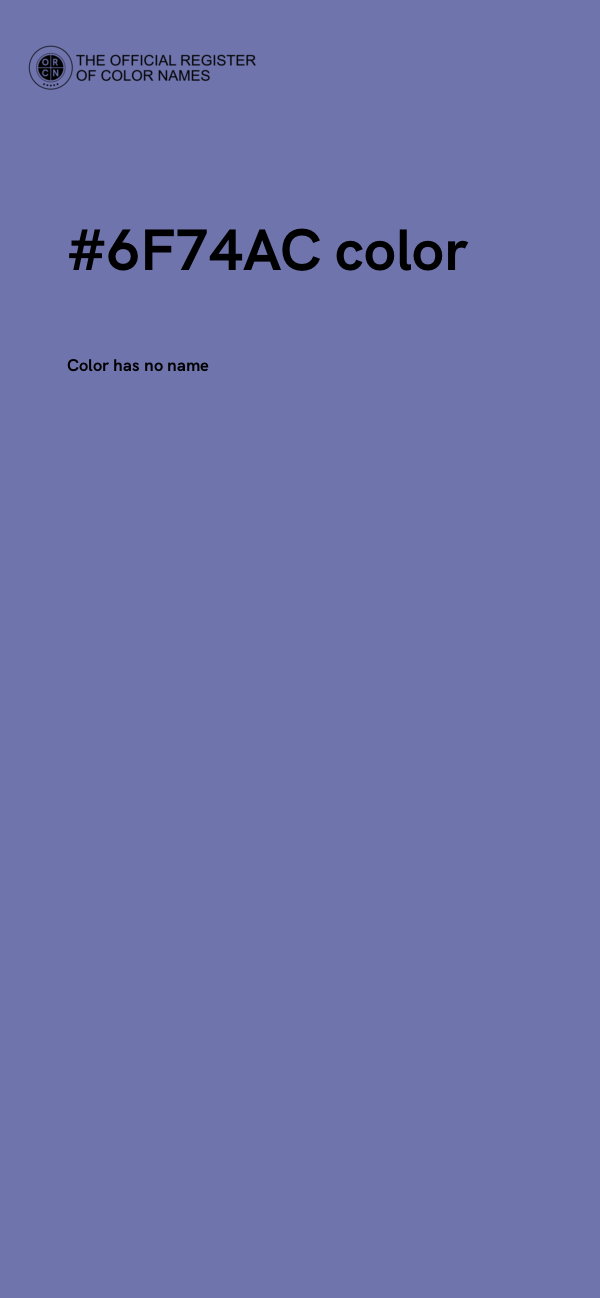 #6F74AC color image