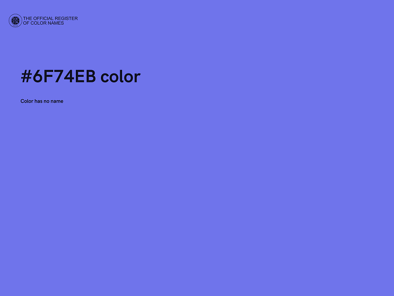 #6F74EB color image