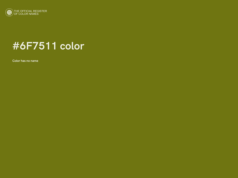 #6F7511 color image