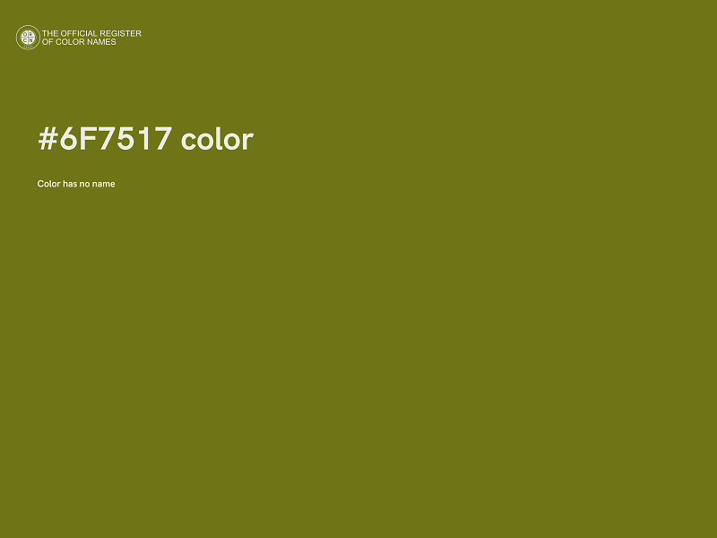 #6F7517 color image