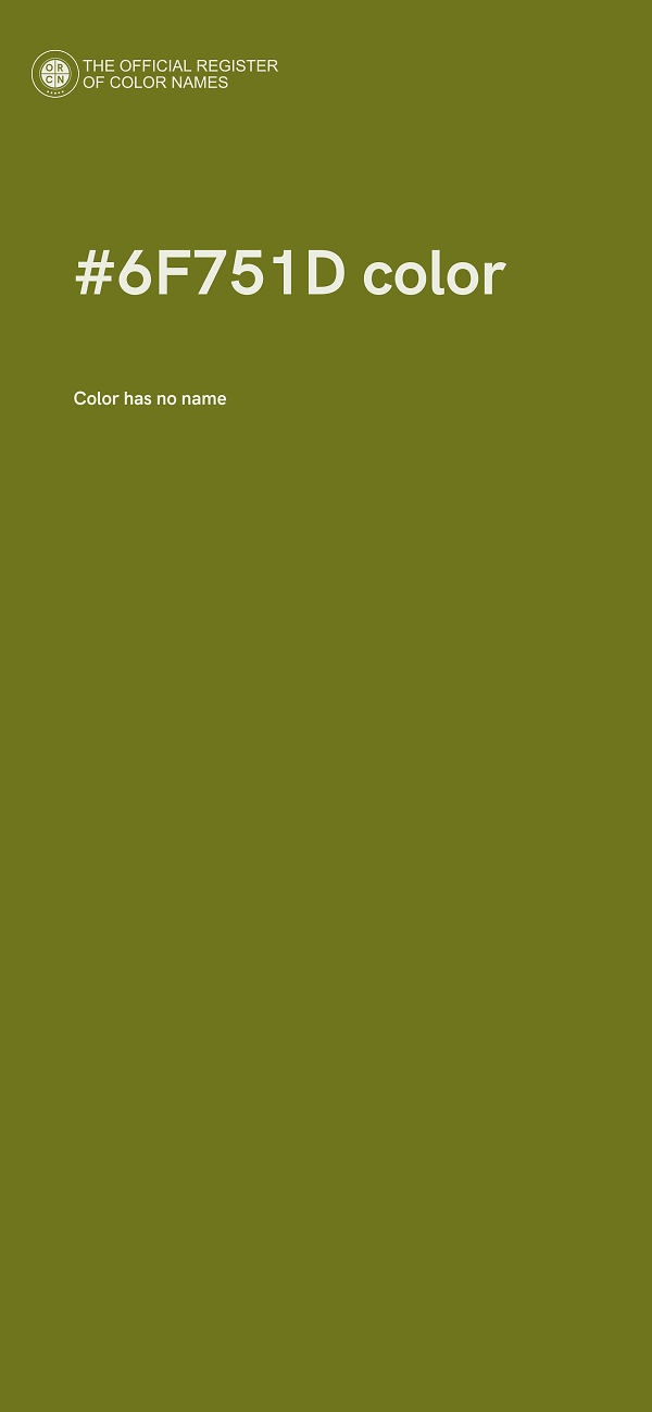 #6F751D color image
