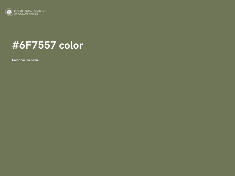 #6F7557 color image