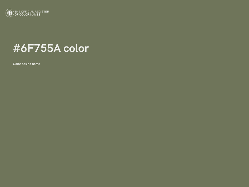 #6F755A color image